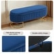 preview thumbnail 81 of 120, Velvet Storage Bench for Bedroom