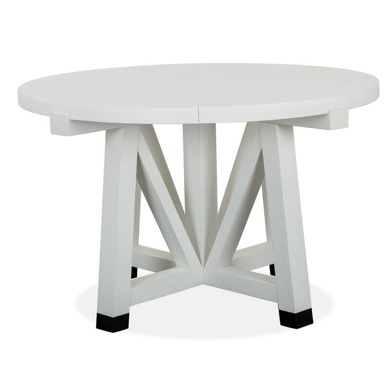 Magnussen Home Harper Springs Silo White 48" Round Dining Table - 48''W x 48''D x 30''H