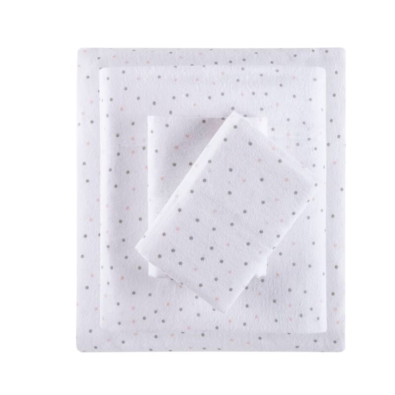 Intelligent Design Cozy Soft Cotton Flannel Printed Sheet Set