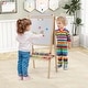 preview thumbnail 6 of 4, 3-in-1 Toddler Art Easel Wooden Adjustable Double-Sided Magnetic