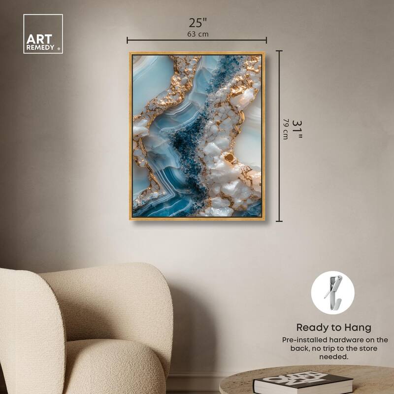 Lapis River Canvas by Art Remedy