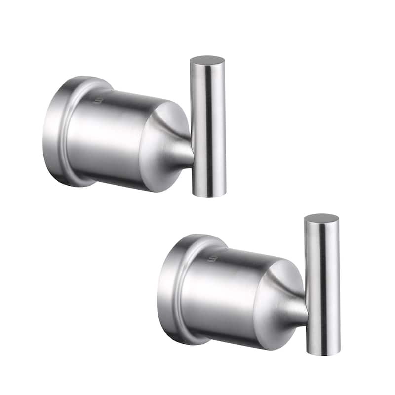 WOWOW 304 Stainless Steel Bathroom Towel Hook - 2Pack - Brushed Nickel