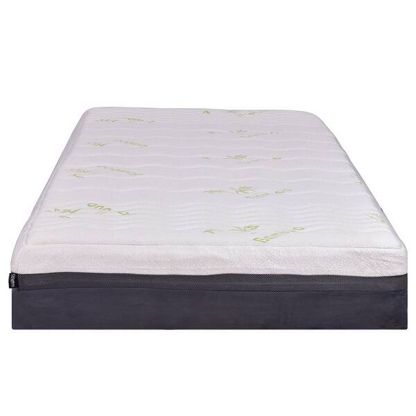 Shop Costway Full Size 10 Memory Foam Bamboo Fiber Cover