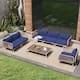 Option Navy Blue, 6pcs seats & 12 arms