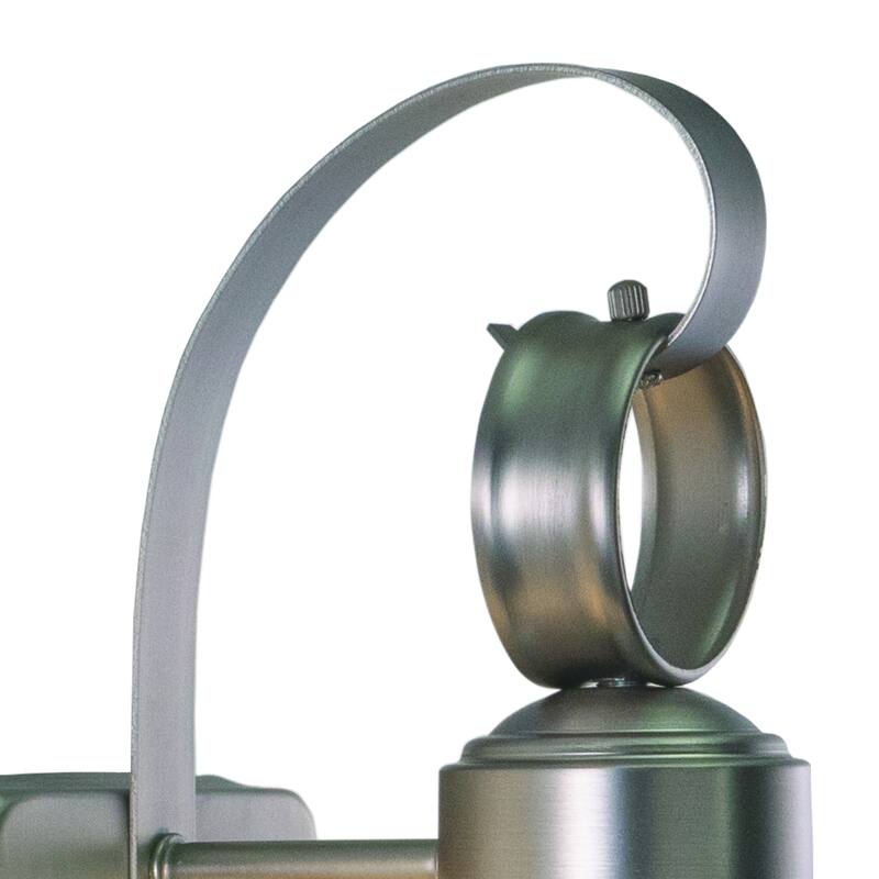 Chatham 1-light Brushed Nickel Coastal Outdoor Wall Lantern - 6.5-in W x 12-in H x 7.25-in D