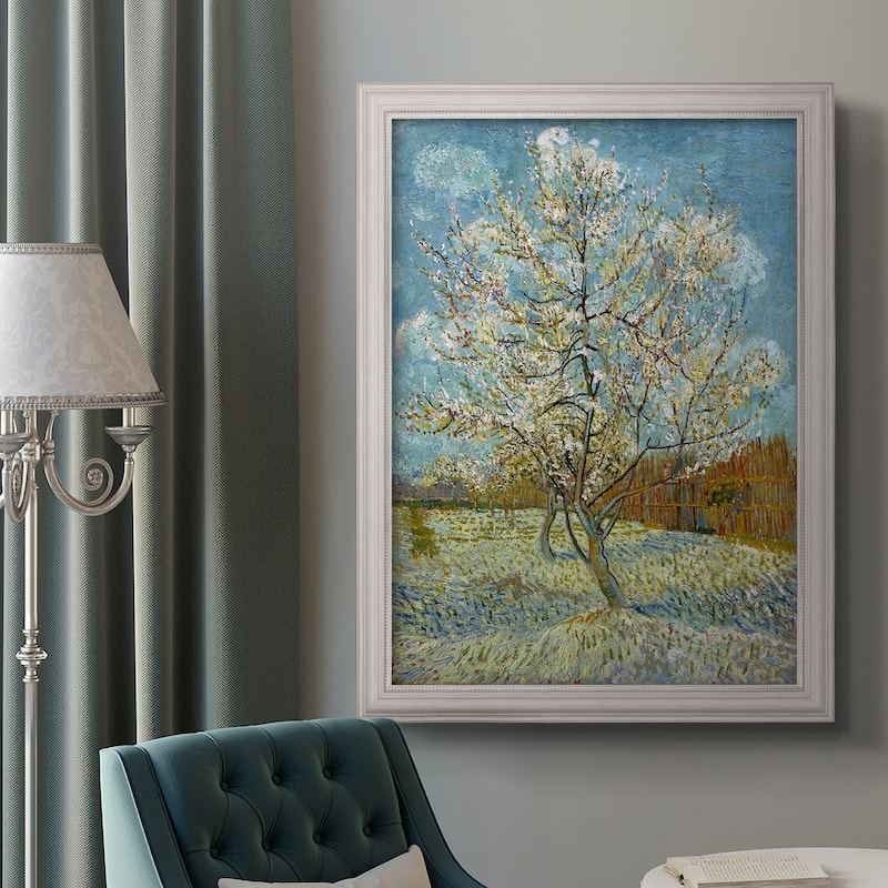  The Pink Peach Tree Premium Framed Canvas- Ready to Hang