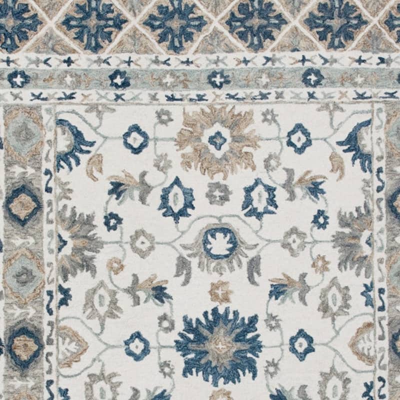 Hand Tufted Floral Traditional Area Rug