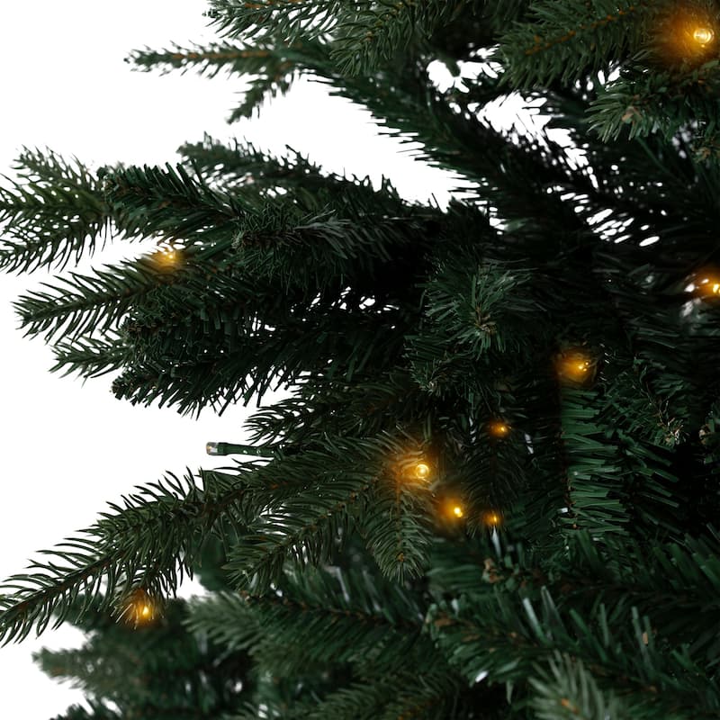 Cynthia Prelit Artificial Christmas Tree, Realistic Rustic Christmas ...