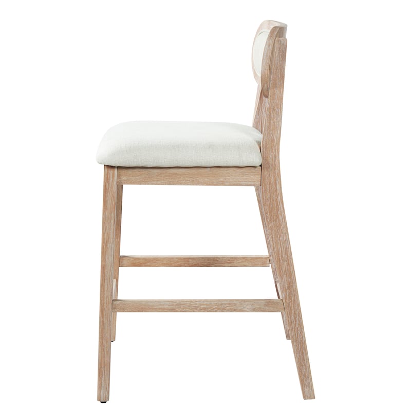 Christopher Knight Home - Kavo Modern Counter Height Bar Stools with Padded Seat & Adjustable Foot Glides