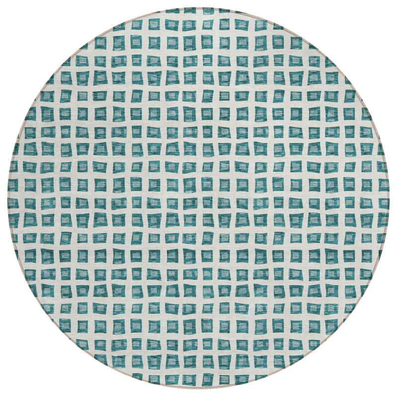 HomeRoots Geometric Transitional Rectangle Outdoor Rug