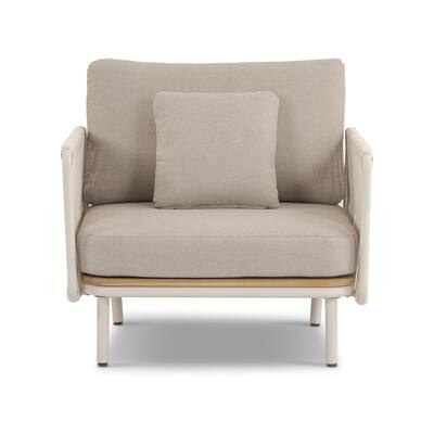 Poly & Bark Salvora Rope-Wrapped Coastal Outdoor Lounge Chair