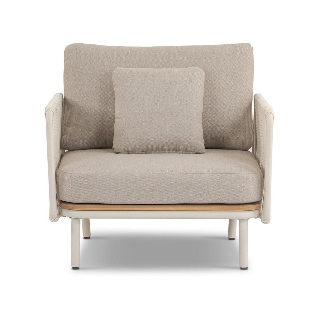 Poly & Bark Salvora Rope-Wrapped Coastal Outdoor Lounge Chair