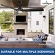 preview thumbnail 8 of 7, 52 in. Black Dimmable Ceiling Fan With Light for Patios, Noiseless Ceiling Fan with Remote APP Control