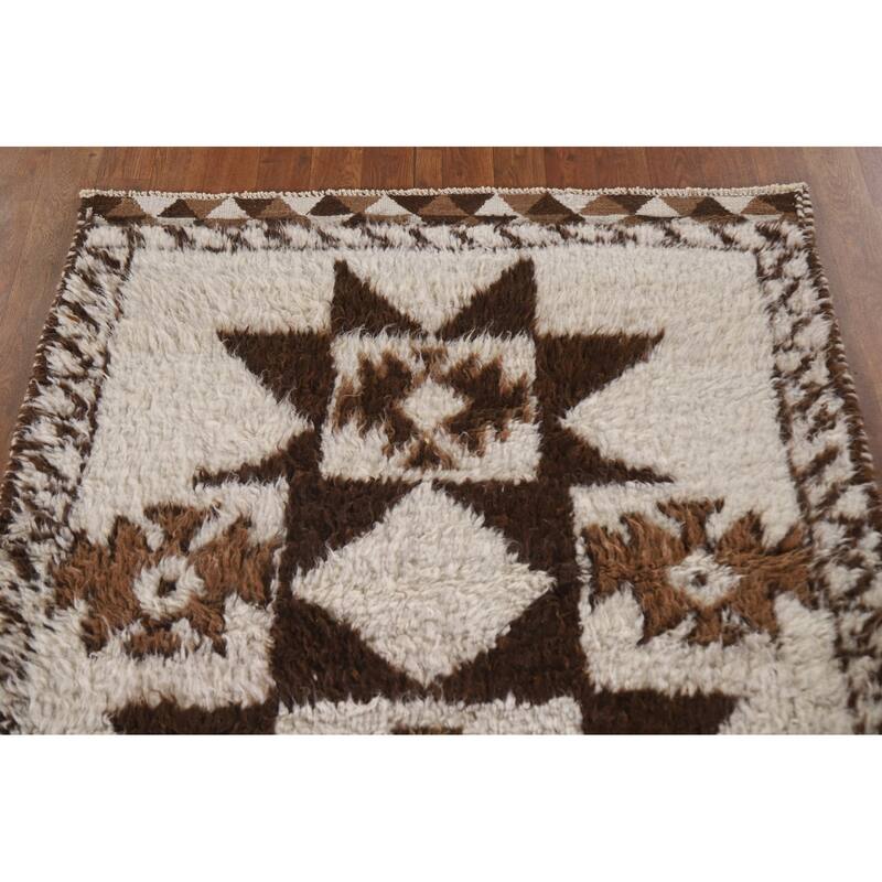 Plush Turkish Anatolian Oriental Runner Rug Hand-knotted Wool Carpet - 3'7"x 10'11"