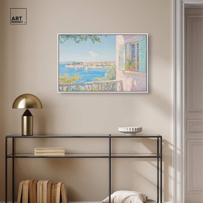 Mediterranean View Canvas by Art Remedy