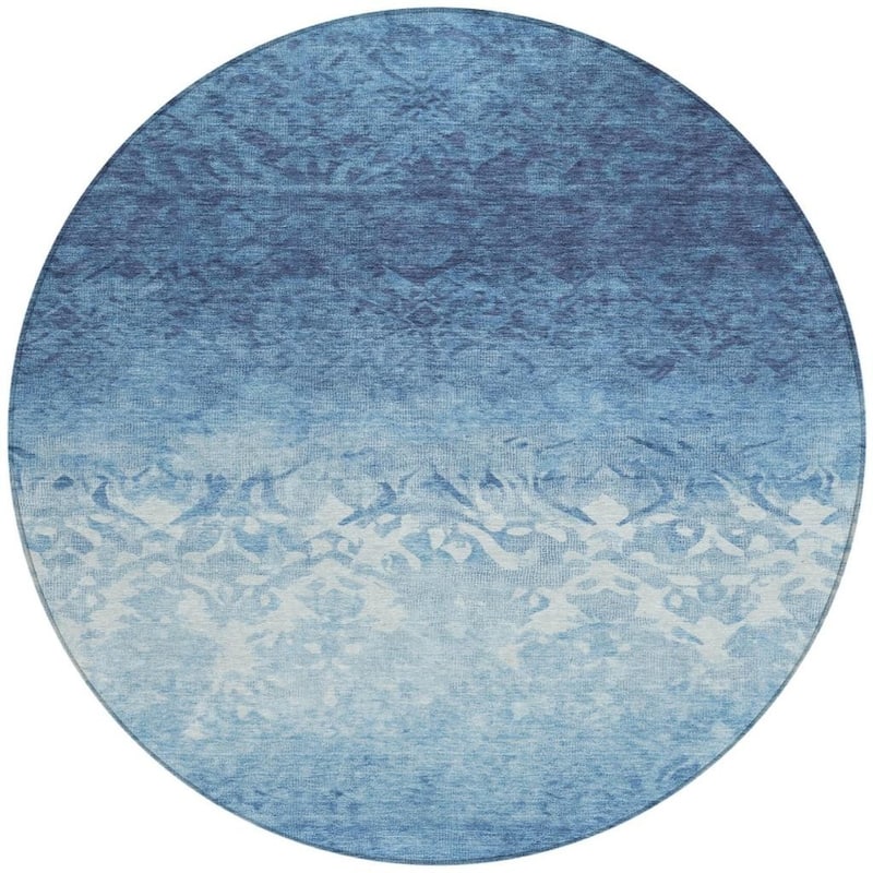 HomeRoots Damask Transitional Rectangle Outdoor Rug