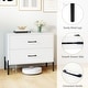preview thumbnail 8 of 7, Gymax 2-Drawer Dresser w/Metal Legs & Handles Drawers & Anti-Tipping