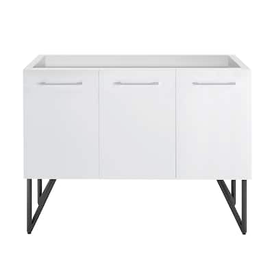 Annecy 48 Glossy White Bathroom Vanity Cabinet Only (Sm-Bv214)