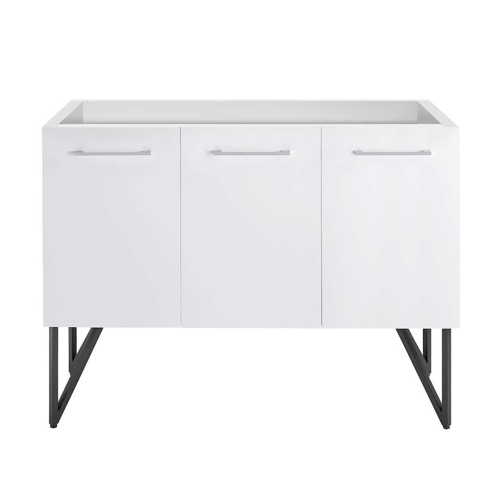 Annecy 48 Glossy White Bathroom Vanity Cabinet Only (Sm-Bv214)