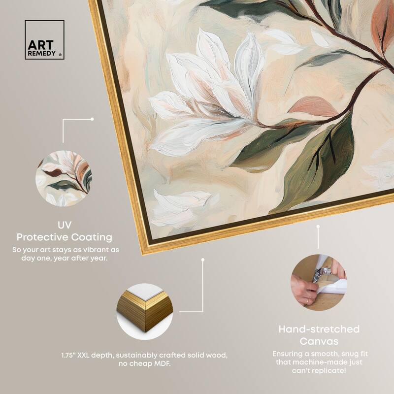 Soft Magnolia II Canvas by Art Remedy