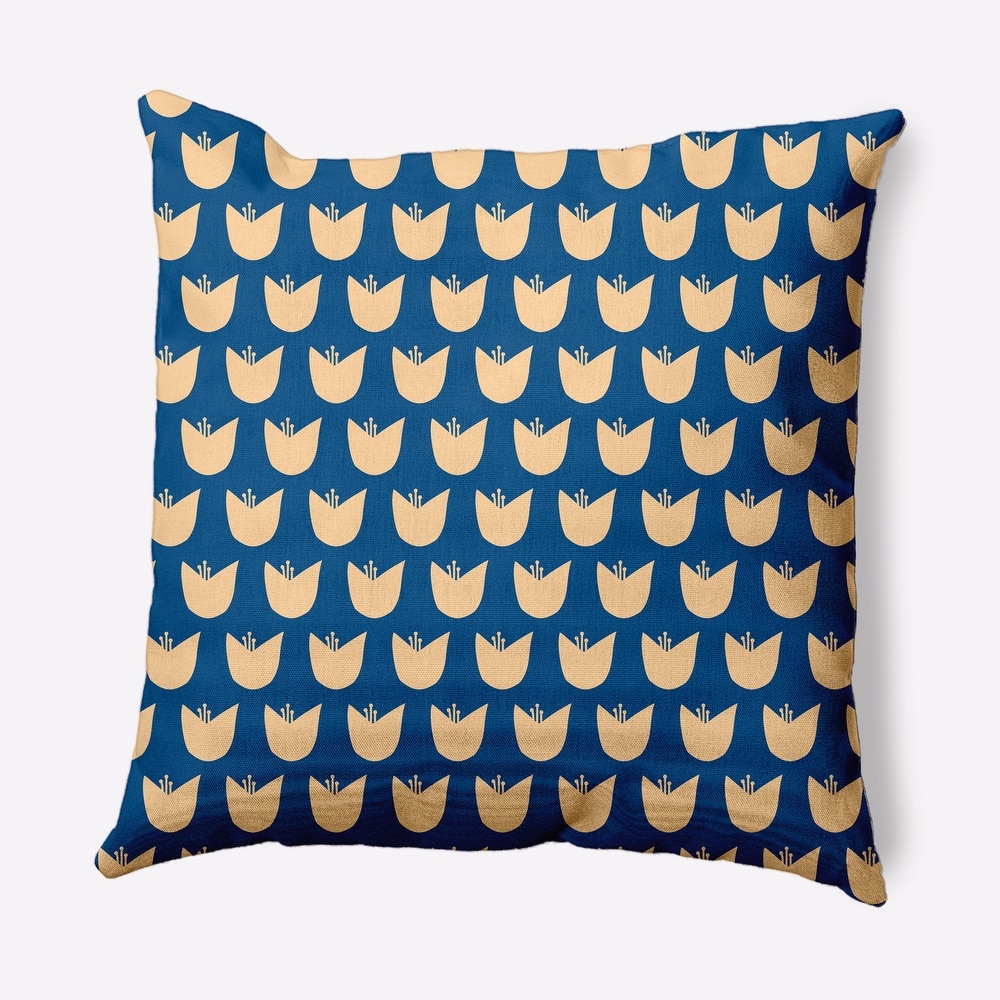 Simple Tulip Design Decorative Throw Pillow