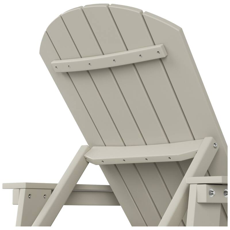 Polytrends Altura Poly Eco-Friendly All Weather Reclining Chaise Lounge with Arms