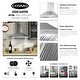 preview thumbnail 3 of 10, Cosmo 30 in. Ducted Wall Mount Range Hood with 380 CFM, 3 Fan Speeds