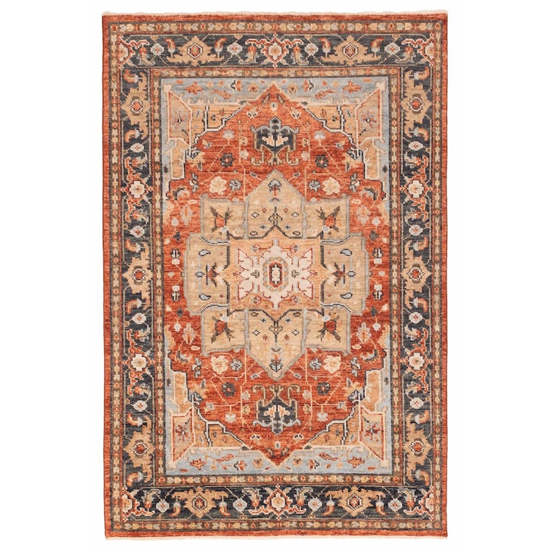 ECARPETGALLERY Hand-knotted Jules Serapi Red Wool Rug - 6'0 x 9'0