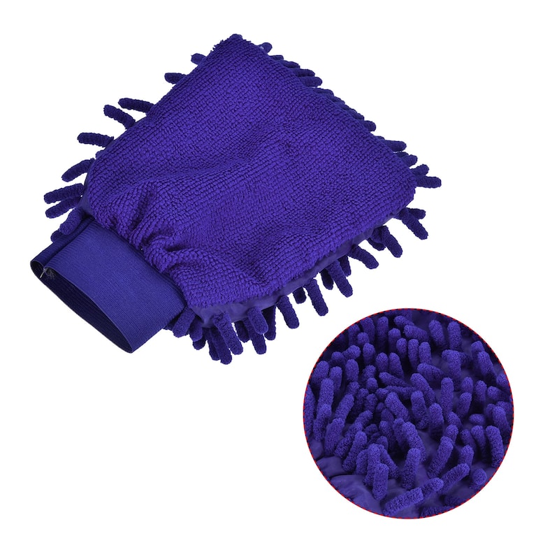 Home Microfiber Chenille Mitts Reusable Scratch-Free Cleaning Glove