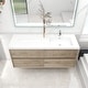 preview thumbnail 33 of 39, Selina 60" Wall Mounted Vanity with Single Sink on the Right