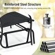 preview thumbnail 3 of 4, 41.3" Patio Glider Chair, Use Heavy-Duty Steel Frame, Weather-Resistant and Waterproof Outdoor Backyard Bench