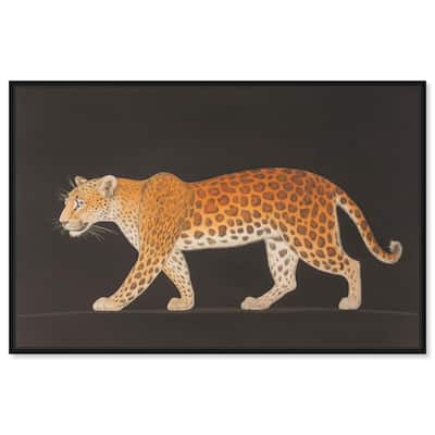 Golden Leopard Canvas by Art Remedy