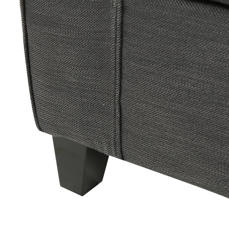 Hayes Upholstered Storage Ottoman Bench by Christopher Knight Home