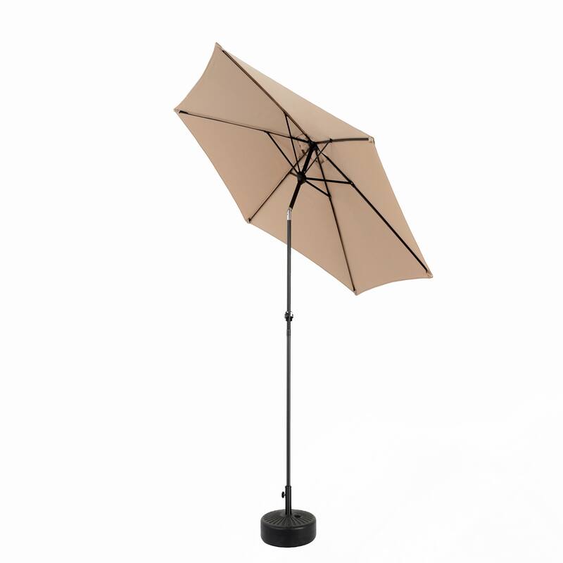 9FT Patio Umbrella with Push Button Tilt and Crank(Base Not Included)