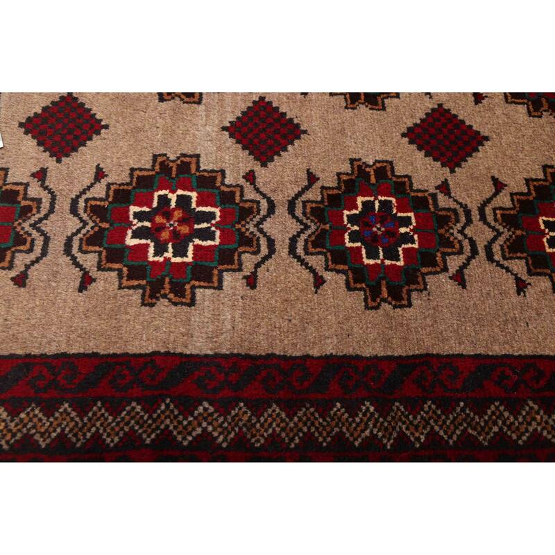 ECARPETGALLERY Hand-knotted Teimani Tan Wool Rug - 3'3 x 5'1
