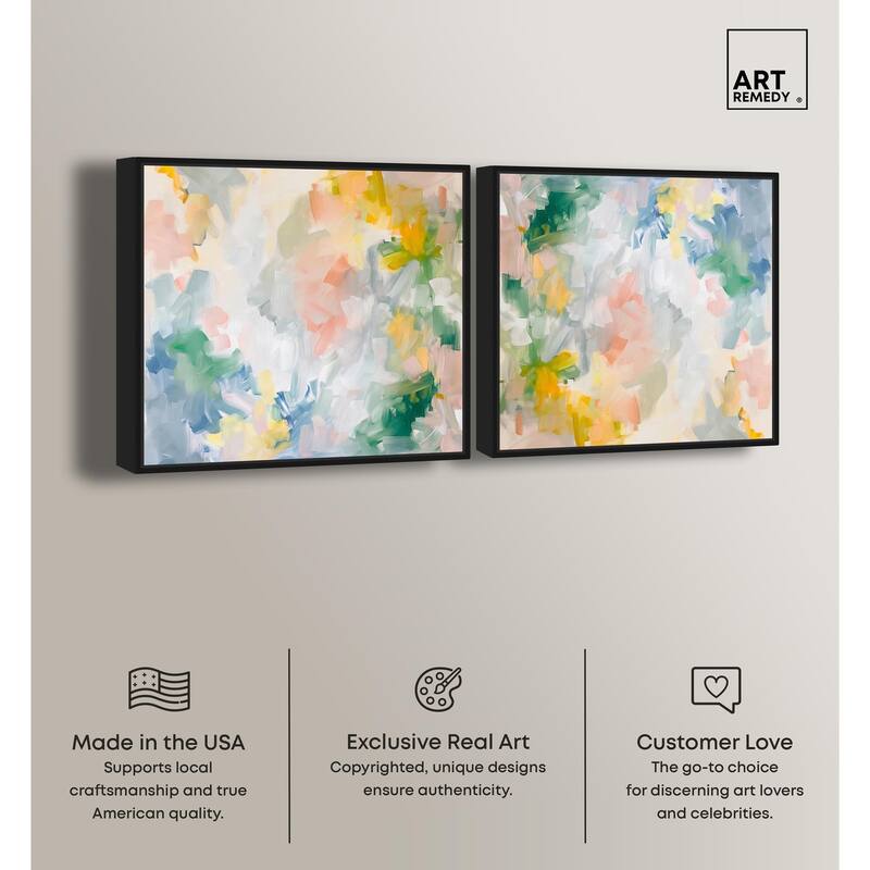 Sage Green Glam Canvas by Art Remedy