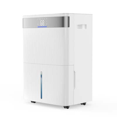 Smart 80-Pint Dehumidifier with Auto Sleep and Continuous Modes Low Noise and LED Display - 80 Pints