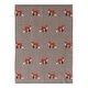 preview thumbnail 2 of 1, Cotton Knit Baby Blanket with Fox Print - 40.0"L x 32.0"W x 0.25"H