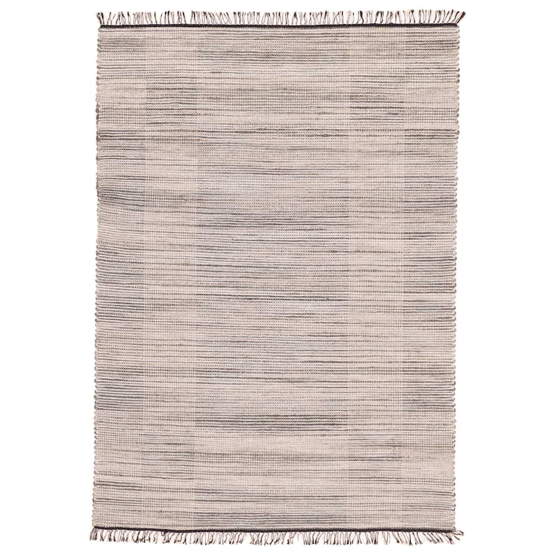 ECARPETGALLERY Braid weave Sienna Grey Rug - 5'3 x 7'6