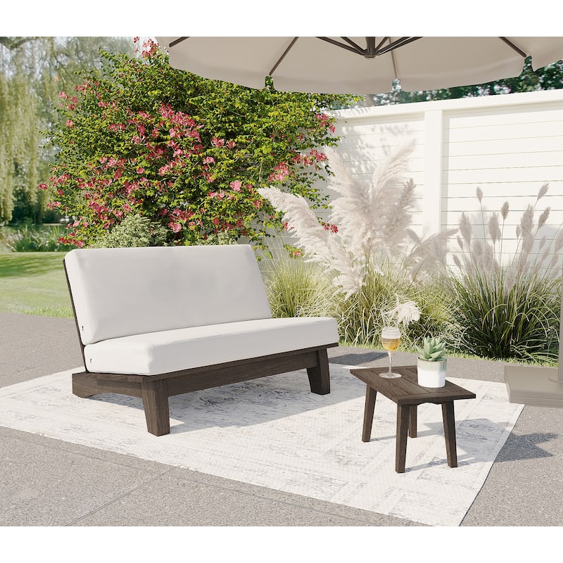 6-Piece Patio Set Solid Wooden Outdoor Sofa