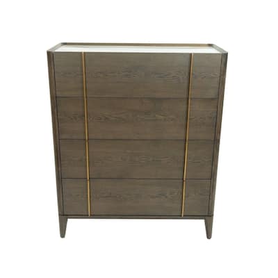Modrest Oakley Mid-Century Dark Brown Chest