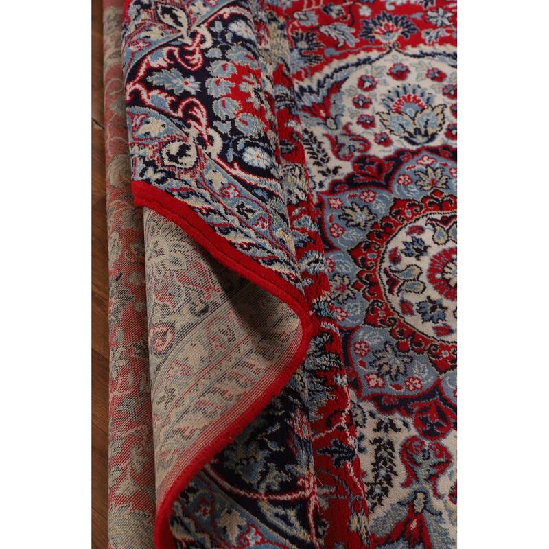 Floral Kashan Area Rug Machine Made Carpet - 9'7" x 12'6"