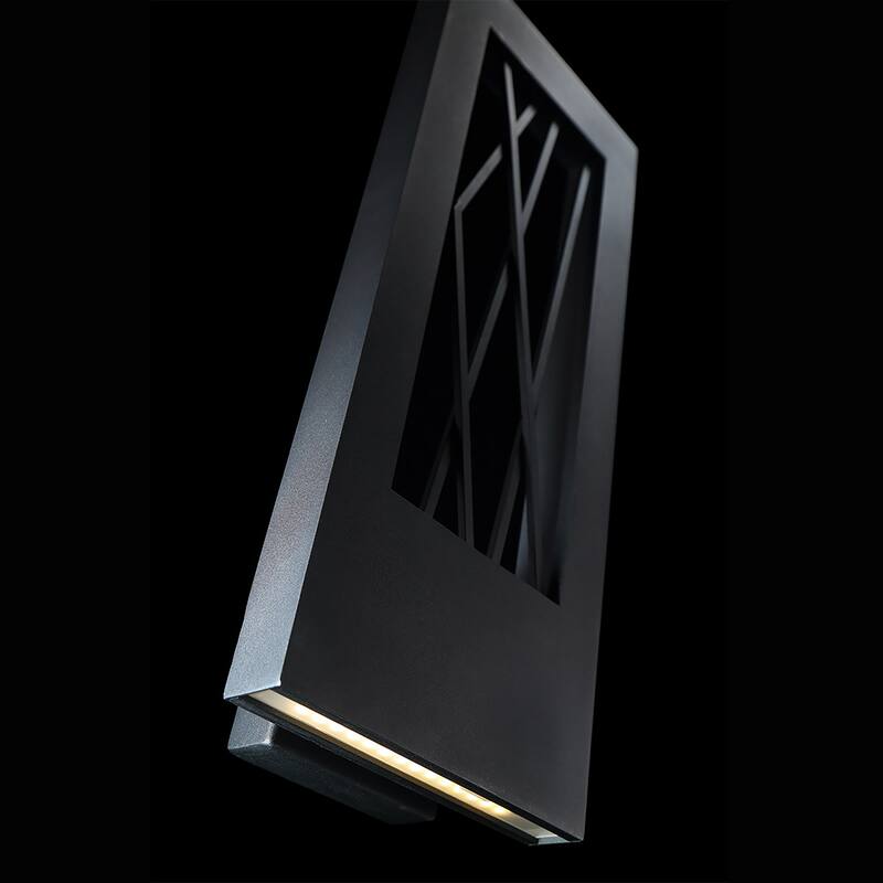 Twilight 16in LED Indoor or Outdoor Wall Light 3000K in Black