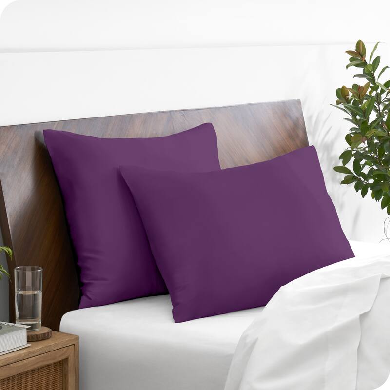 Bare Home Poly Satin Pillowcase Set for Hair and Skin (Set of 2)