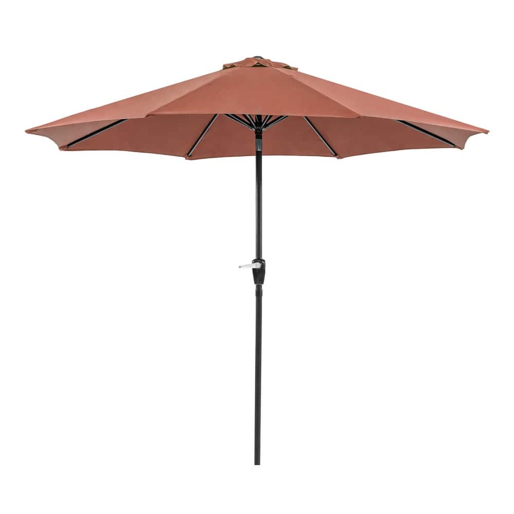 Wane 9-foot Steel Round Crank Market Umbrella by Furniture of America