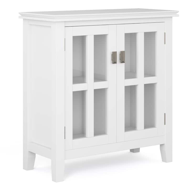 WYNDENHALL Stratford SOLID WOOD 30 inch Wide Low Storage Cabinet - 30"w x 14"d x 31" h