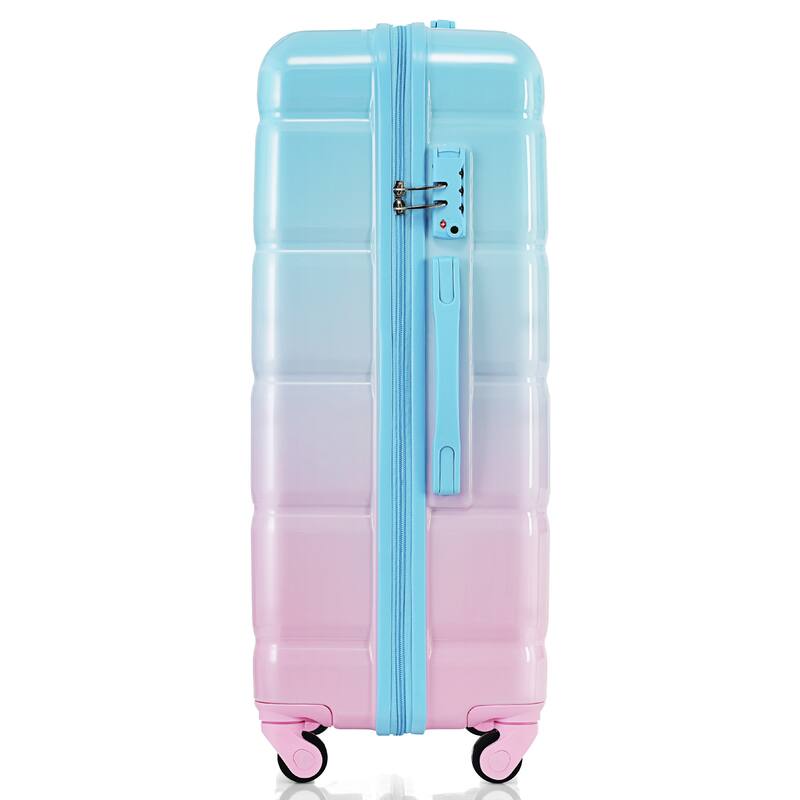 Luggage Set of 3, 20-inch with USB Port, Airline Certified Carry-on Luggage, ABS+PC Hard Shell Luggage with Spinner Wheels