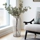 preview thumbnail 1 of 21, Sagebrook Home Elegant Glass Floor Vase Bubble Clear - 8" x 8" x 19"