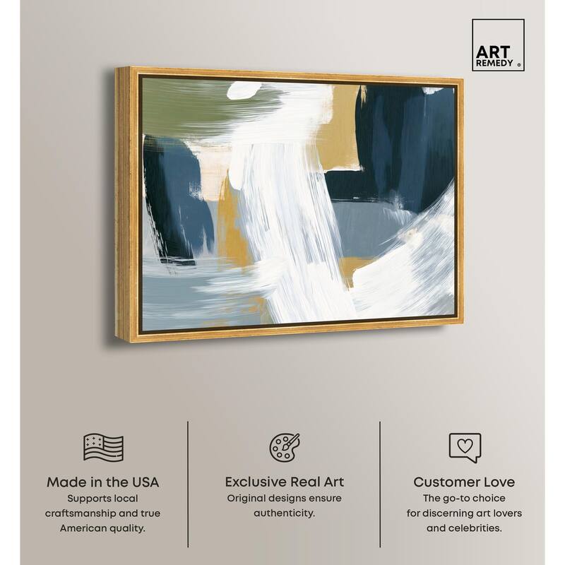 Moss Layers III Canvas by Art Remedy