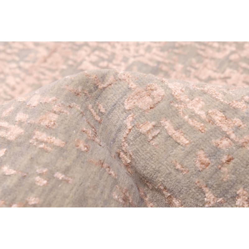 ECARPETGALLERY Hand-knotted Legacy Sage, Tan Silk, Wool Rug - 9'0 x 12'3